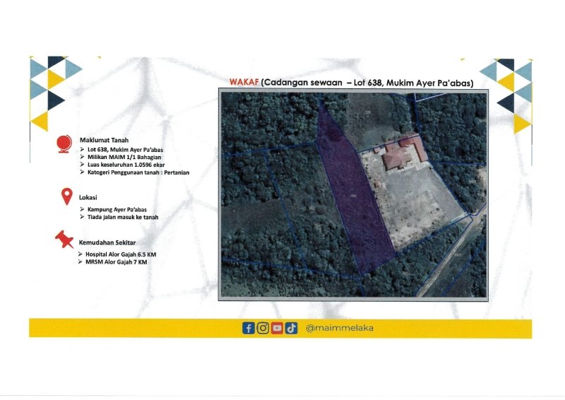 LOT 638, MUKIM AYER PA'ABAS, DAERAH ALOR GAJAH MELAKA  , ALOR GAJAH 78000